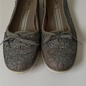 Keds Women's Glitter Gray Loafers